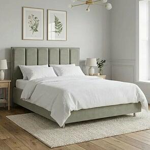 Кровать Routa велюр лофти олива без подъёмного механизма 1200x2000, без ортопедического основания, изголовье мягкое