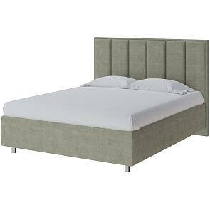 Кровать Routa велюр лофти олива 1800x2000, изголовье мягкое