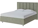 Кровать Routa велюр лофти олива без П/М 80x200, без ортопедического основания, изголовье мягкое