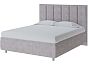 Кровать Routa велюр лофти серый 1200x2000, изголовье мягкое