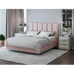 Кровать Routa велюр ultra розовый мусс 1200x2000, изголовье мягкое