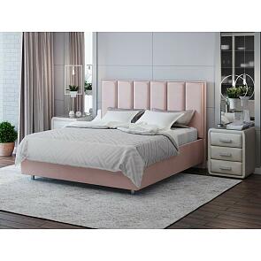 Кровать Routa велюр ultra розовый мусс 900x2000, изголовье мягкое