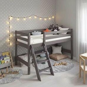 Кровать Соня без обивки сиреневый без подъёмного механизма 800x1900, ортопедическое основание, изголовье жесткое