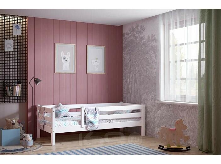 Кровать Соня без обивки белый матовый без П/М 800x1900, изголовье жесткое