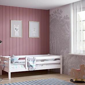 Кровать Соня без обивки белый матовый без П/М 800x1900, изголовье жесткое