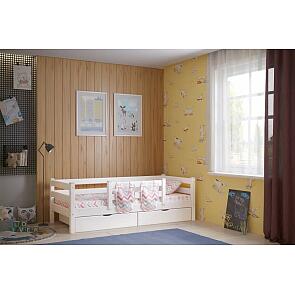 Кровать Соня без обивки белый без П/М 800x1900, изголовье жесткое