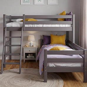 Кровать Соня без обивки сиреневый без подъёмного механизма 800x1900, ортопедическое основание, изголовье жесткое