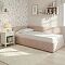 Кровать Umka велюр gratta 2 латте с подъемным механизмом 800x2000, изголовье мягкое