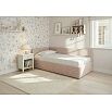 Кровать Umka велюр gratta 2 латте С П/М 900x2000, изголовье мягкое