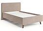 Кровать Ванесса велюр бежевый без П/М 1200x2000, изголовье мягкое