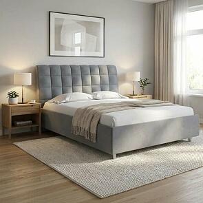 Кровать Volumo без основания Ultra Мокрый асфальт 120-200