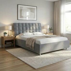 Кровать Volumo без основания Ultra Мокрый асфальт 160-200