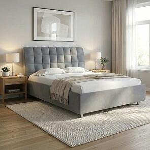 Кровать Volumo без основания Ultra Мокрый асфальт 80-200