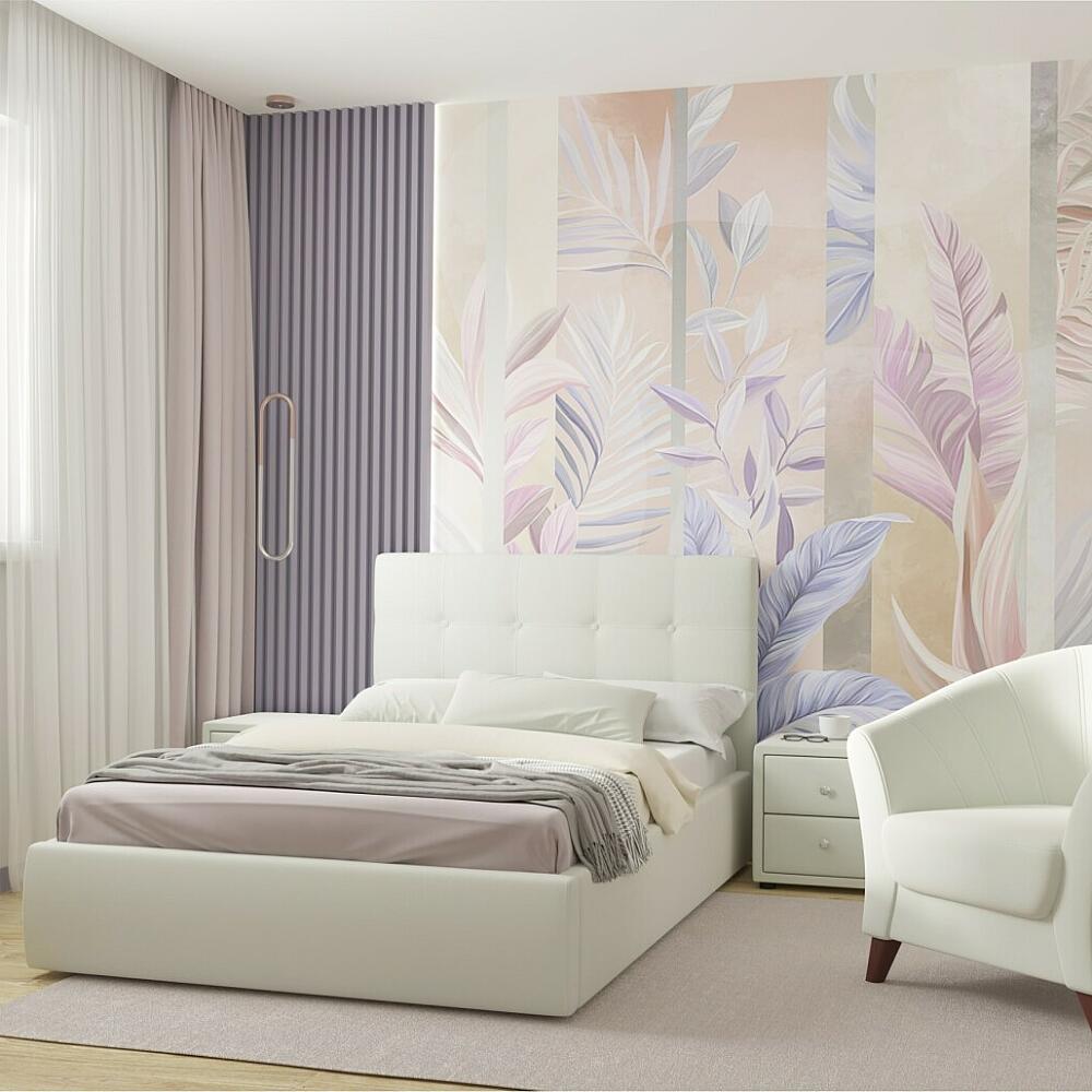 Мягкая интерьерная кровать Селеста 1200 ПМ ткань Бежевый 22500₽