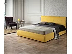 Кровать Селеста велюр желтый без П/М 1400x2000, изголовье мягкое