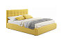 Кровать Селеста велюр жёлтый С П/М 1400x2000, ортопедическое основание, изголовье мягкое