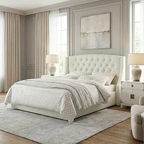 Кровать Stefani велюр бежевый с подъемным механизмом 1600x2000, ортопедическое основание, изголовье мягкое