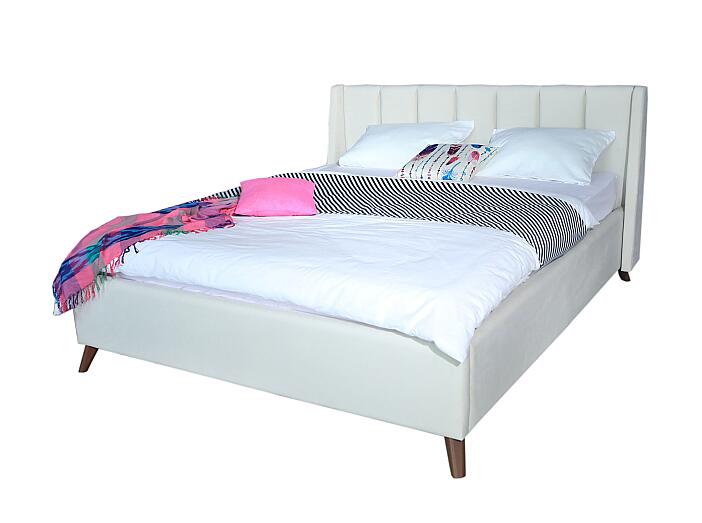 Мягкая кровать Betsi 1600, П/М, ткань, Бежевый
