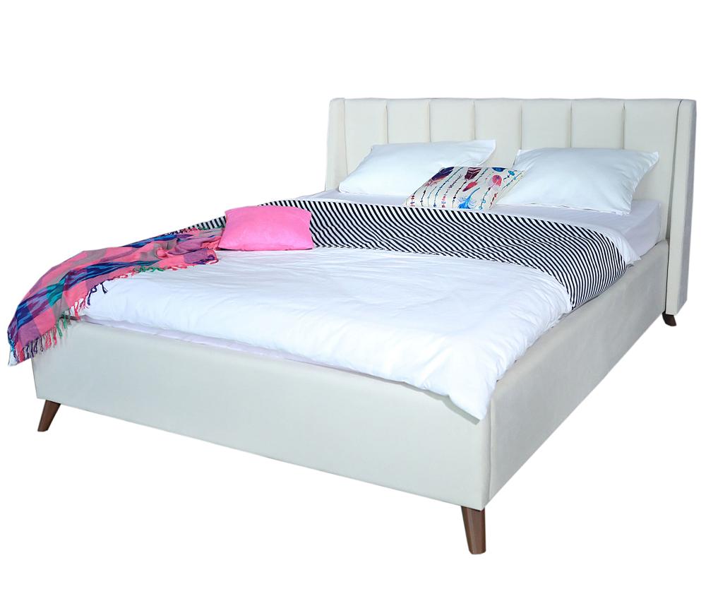 Мягкая кровать Betsi 1600, П/М, ткань, Бежевый мягкая кровать betsi 1600 п м ткань чёрная