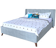 Мягкая кровать Betsi П/М ткань Серый 1,6м