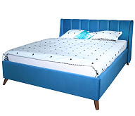 Мягкая кровать Betsi П/М ткань Синий 1,6м