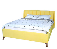 Мягкая кровать Betsi П/М ткань Жёлтый 1,6м