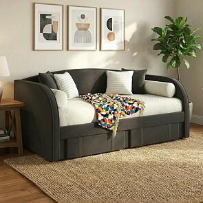 Кровать Elda велюр шоколад без подъёмного механизма 900x2000, изголовье мягкое