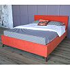 Мягкая кровать Melani 1600, БП/М, ткань, Оранжевый