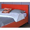 Мягкая кровать Melani 1600, БП/М, ткань, Оранжевый