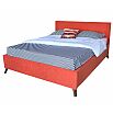 Мягкая кровать Melani 1600, БП/М, ткань, Оранжевый