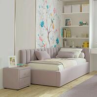 Кровать Milena велюр лиловый с подъемным механизмом 900x2000, ортопедическое основание, изголовье мягкое