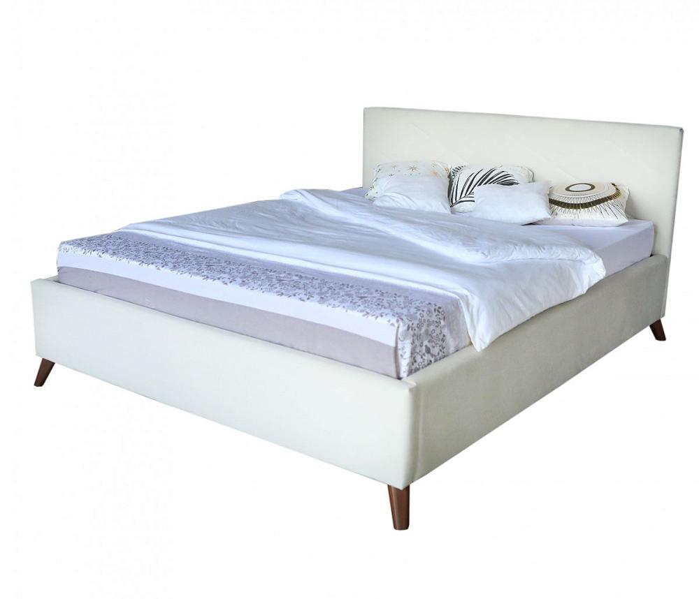 Мягкая кровать Monika БП/М ткань Бежевый 1,6м Браво 80-НМ0280, цвет бежевые - фото 1