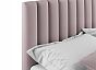 Кровать Olivia велюр лиловый без П/М 1600x2000, ортопедическое основание, изголовье мягкое