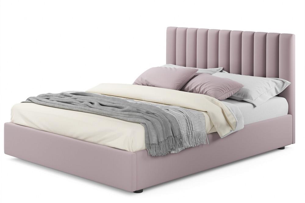 Мягкая кровать Olivia 1600 лиловая с подъемным механизмом мягкая кровать ameli 1400 лиловая с подъемным механизмом