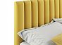 Кровать Olivia велюр жёлтый С П/М 1600x2000, ортопедическое основание, изголовье мягкое