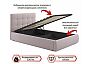Кровать Селеста велюр лиловый С П/М 1200x2000, ортопедическое основание, изголовье мягкое