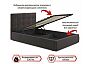 Кровать Селеста велюр шоколад С П/М 1200x2000, ортопедическое основание, изголовье мягкое