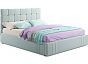 Кровать Tiffany велюр мята пастель 1600x2000, изголовье мягкое