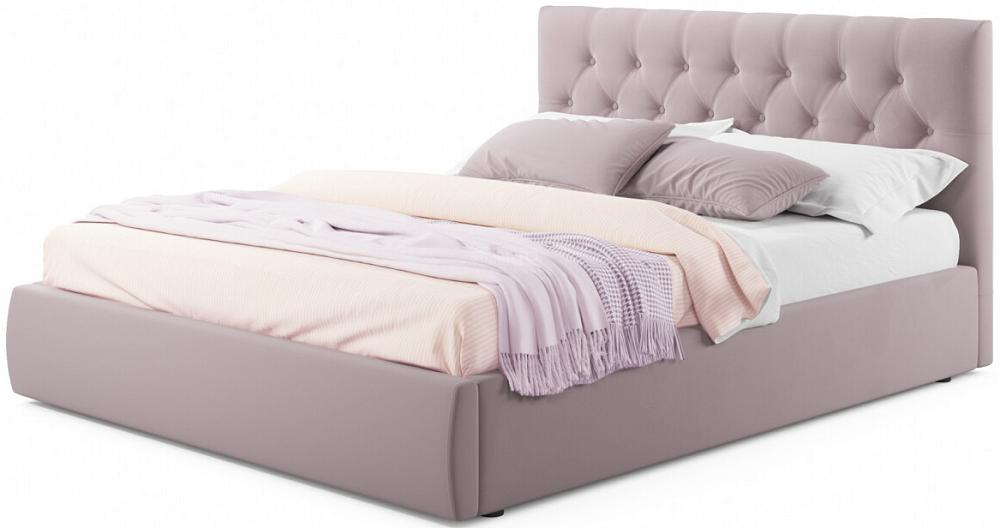 Мягкая кровать Verona 1400 лиловая с подъемным механизмом мягкая кровать ameli 1400 шоколад с подъемным механизмом