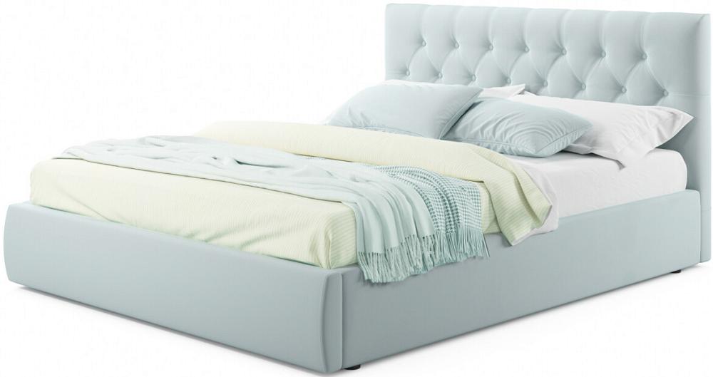 Мягкая кровать Verona 1400 мята пастель с подъемным механизмом мягкая кровать olivia 1800 мята пастель с подъемным механизмом