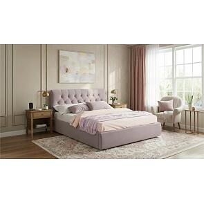 Кровать Verona велюр лиловый с подъемным механизмом 1600x2000, ортопедическое основание, изголовье мягкое