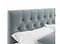 Кровать Verona велюр серый С П/М 1600x2000, ортопедическое основание, изголовье мягкое