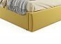 Кровать Verona велюр жёлтый С П/М 1600x2000, ортопедическое основание, изголовье мягкое