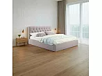 Кровать Verona велюр лиловый без П/М 1800x2000, изголовье мягкое