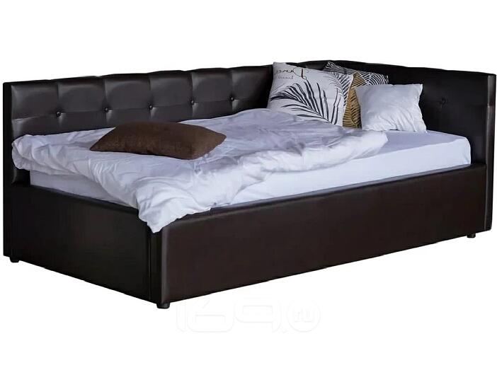 Односпальная кровать-тахта Bonna 900, БП/М, экокожа, Венге
