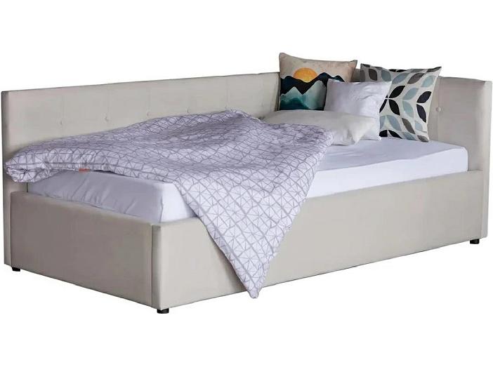 Односпальная кровать-тахта Bonna 900, П/М, ткань, Бежевый