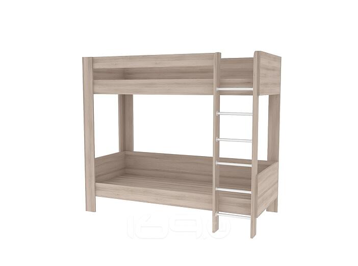 Кровать двухъярусная Ника 438 Ясень шимо светлый