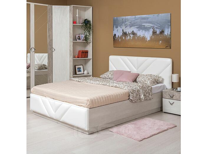 Амели Кровать 11.16 Шелковый камень К349 RT,Adilet Bentli 03,Adilet Bentli 05