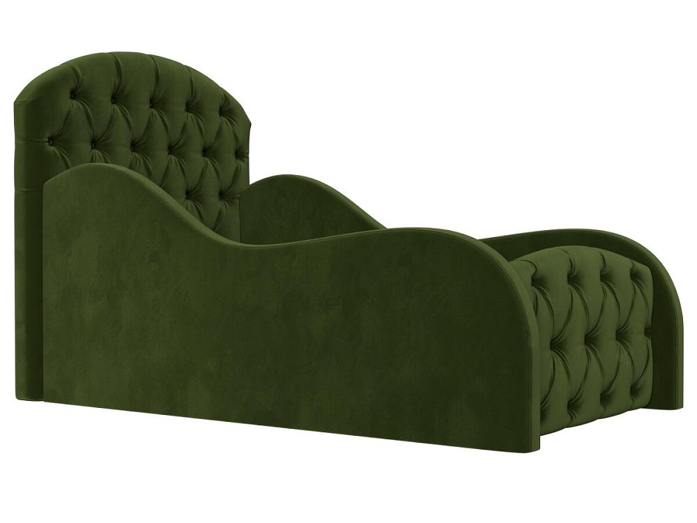 детская кровать бриони велюр зеленый Детская кровать Майя Люкс Микровельвет Зеленый