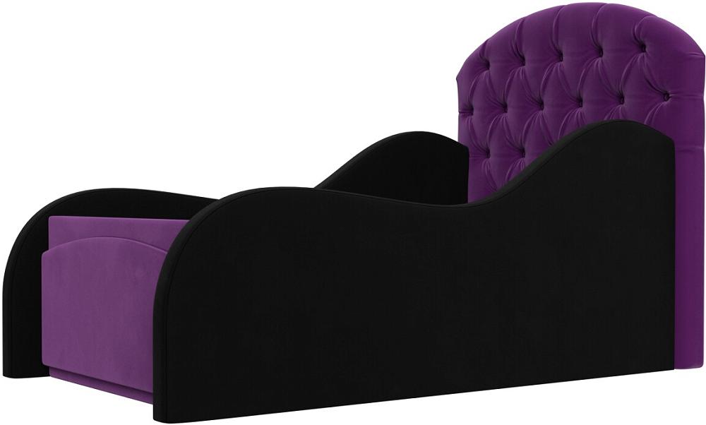 Детская кровать Майя Микровельвет Фиолетовый/Черный детская кровать скаут микровельвет фиолетовый